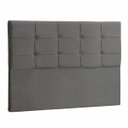 Ver imagem 1 de Cabeceira Casal Mel 140 CM Suede Cinza - D A Decor