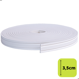 Rodapé Roda Meio Autocolante Flexível 12 Metros 3,5cm X 8mm - 1