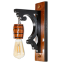 Ver imagem 2 de Kit Luminária Pergolado Área de Festa Cabana Chalé Madeira Maciça Colonial - Mogno + Lâmpadas