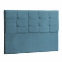 Ver imagem 1 de Cabeceira Casal Mel 140 CM Suede Azul Turquesa- D A Decor