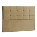 Ver imagem 1 de Cabeceira Casal Mel 140 CM Suede Camurça - D A Decor