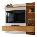 Ver imagem 1 de Painel para TV Europa até 65 Polegadas 2 Gavetas Lukaliam Cor Off White Tauari