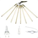 Ver imagem 1 de Chuva de Meteoro Branco Snower R 8 Tubos Cascata Natal Pisca Luzes Branco Quente 110v/220v