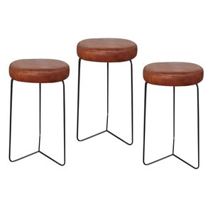 Kit 3 Banqueta Banco Aço Média Cozinha Bar Balcão 62cm Altur