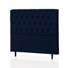 Cabeceira Queen Lady 160 CM Suede Azul Marinho - D A Decor - 1