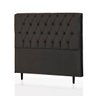 Cabeceira Casal Lady 140 CM Suede Preto - D A Decor - 1