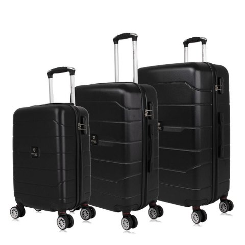 Conjunto de Malas de Viagem Pmg Tokio Swiss Move - Preto