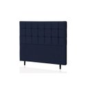 Ver imagem 1 de Cabeceira Solteiro Livia 90 CM Suede Azul Marinho - D A Decor