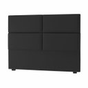 Ver imagem 1 de Cabeceira Solteiro Megan 90 CM Suede Preto - D A Decor