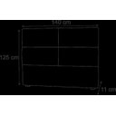 Ver imagem 2 de Cabeceira Casal Megan 140 CM Suede Cappucino - D A Decor