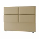 Ver imagem 1 de Cabeceira Casal Megan 140 CM Suede Cappucino - D A Decor