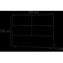 Ver imagem 2 de Cabeceira King Megan 195 CM Suede Azul Marinho - D A Decor