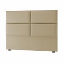 Ver imagem 1 de Cabeceira Casal Megan 140 CM Suede Marfim - D A Decor