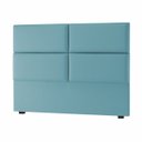 Ver imagem 1 de Cabeceira Solteiro Megan 90 CM Suede Azul Turquesa- D A Decor