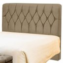 Ver imagem 1 de Cabeceira Queen Pérola 160 CM Suede Bege - D A Decor