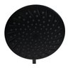 Ducha Redonda 21 Cm em Abs Black Matte com Cano de Parede - 3