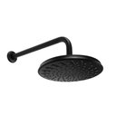 Ver imagem 1 de Ducha Redonda 21 Cm em Abs Black Matte com Cano de Parede