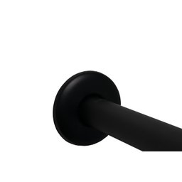 Ducha Redonda 21 Cm em Abs Black Matte com Cano de Parede - 5