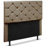 Cabeceira Casal Opala 140 CM Suede Bege - D A Decor - 1