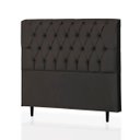 Ver imagem 1 de Cabeceira Casal Baby 140 CM Suede Preto - D A Decor