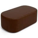 Ver imagem 2 de Cabeceira Cama Box 100cm Lanna com Puff Recamier Doha W01 Couríssimo Marrom - Lyam Decor