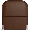 Ver imagem 4 de Cabeceira Cama Box 100cm Lanna com Puff Recamier Doha W01 Couríssimo Marrom - Lyam Decor
