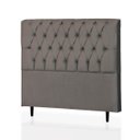 Ver imagem 1 de Cabeceira Casal Baby 140 CM Suede Cinza - D A Decor