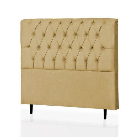 Cabeceira King Baby 195 CM Suede Bege - D A Decor
