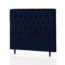 Ver imagem 1 de Cabeceira King Baby 195 CM Suede Azul Marinho - D A Decor