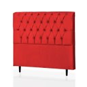 Ver imagem 1 de Cabeceira Casal Baby 140 CM Suede Vermelho - D A Decor