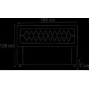 Ver imagem 2 de Cabeceira King Lunna 195 CM Suede Azul Turquesa- D A Decor