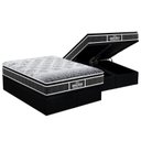 Ver imagem 1 de Cama Box Baú King: Colchão Anatômico Probel D28 / EP Guarda Costas PróMiddle Plus Pillow Top + Base