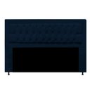 Ver imagem 1 de Cabeceira Casal Lunna 140 CM Suede Azul Marinho - D A Decor