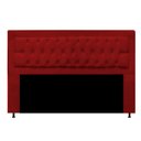Ver imagem 1 de Cabeceira Solteiro Lunna 90 CM Suede Vermelho - D A Decor