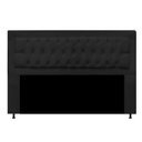 Ver imagem 1 de Cabeceira Solteiro Lunna 90 CM Suede Preto - D A Decor