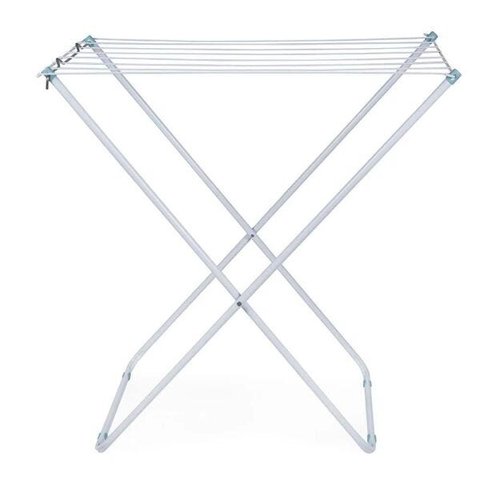 Varal De Chão Branco em Aço Até 11KG 80cm X 50cm 006004 Mor