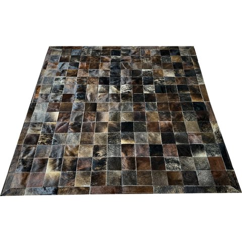 Tapete de Couro Marrom Exótico Escuro 1,50x1,50 C/b Pç 10x10