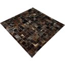 Ver imagem 2 de Tapete de Couro Marrom Exótico Escuro 1,50x1,50 C/b Pç 10x10