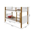 Ver imagem 3 de Beliche Infantil Design Montessoriana Heloisa - Branca e Mel