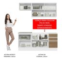 Ver imagem 7 de Cozinha Completa 180007 Com Armário E Balcão Branco/Rustic