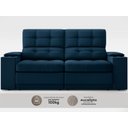 Ver imagem 5 de Sofá com Porta Copos e Carregador Usb Eureka 1,70m Assento Retrátil e Reclinável Velosuede