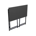 Ver imagem 3 de Mesa Escrivaninha Industrial Escritório Dobrável 80cm P1044 Grafite
