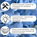 Ver imagem 7 de 24 Painel de Parede Decorativo 60x40 com Flores Artificiais Cor para Eventos Especiais
