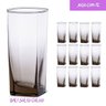 Copo Vidro 320ml (Suco, água) BALI SOLID kit com 12 Cinza - 2