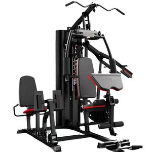 Estação 75kg 3 Frentes + Kit de Halteres6 em 1 até 20kg Preto Ahead Sports
