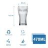 10 Copos de Vidro 470ml Contour Coca Cola Cristal Luxo Nadir - 4