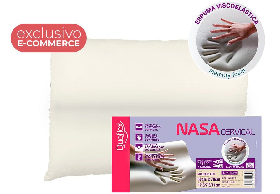 Travesseiro Duoflex Nasa Cervical - 50x70