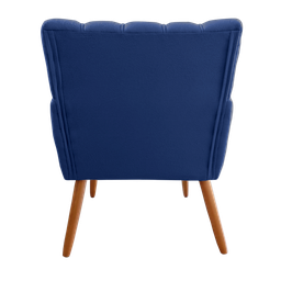 Kit 2 Poltronas Decorativa Cecília Azul Visammer - 6