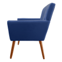 Ver imagem 5 de Kit 2 Poltronas Decorativa Cecília Azul Visammer