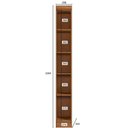 Ver imagem 2 de Modulo Cantoneira P/ Guarda-roupa Com 4 Prateleiras Cumaru